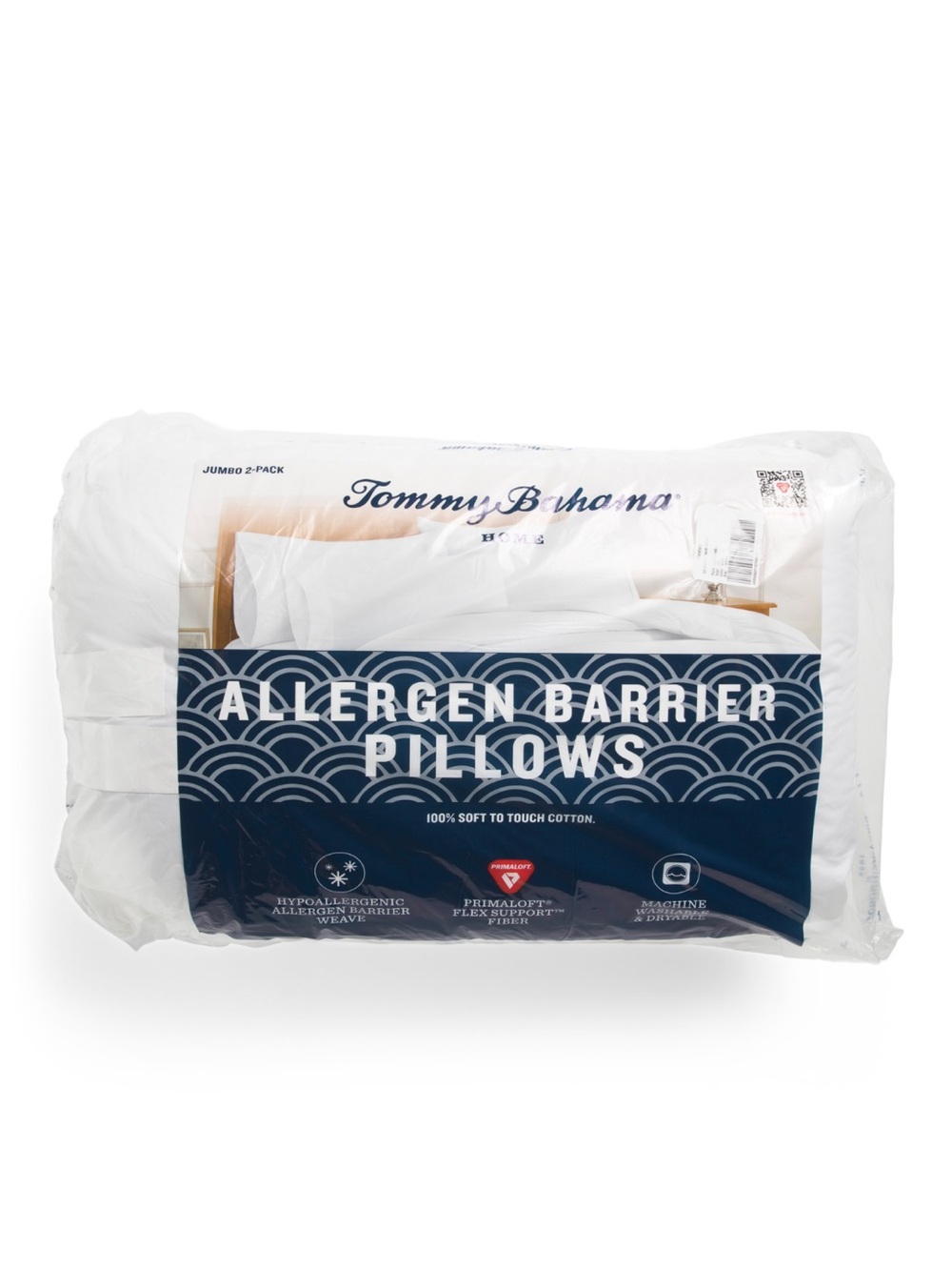 Tommy Bahama White Allergen Barrier Pillows - Pack